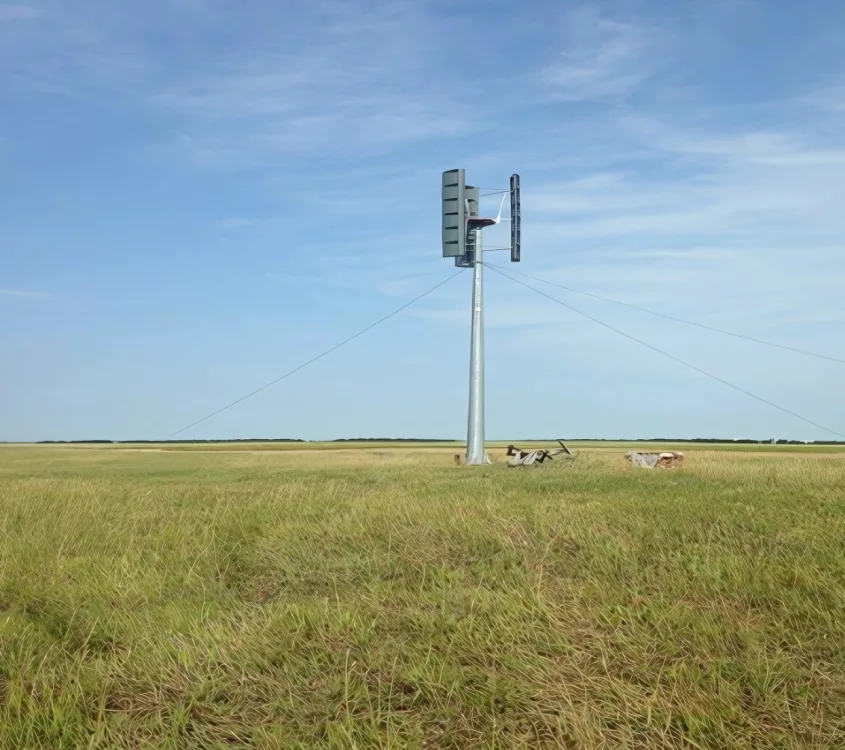 Agricultural Land Preservation with Compact Vertical Wind