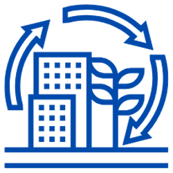 Recycled materials icon